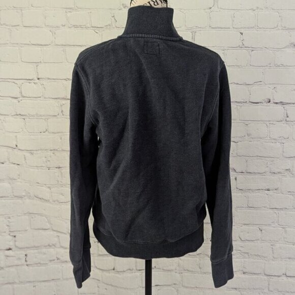 Roots Canada Zip Front Fleece Jacket Charcoal Gray XS - Picture 5 of 7